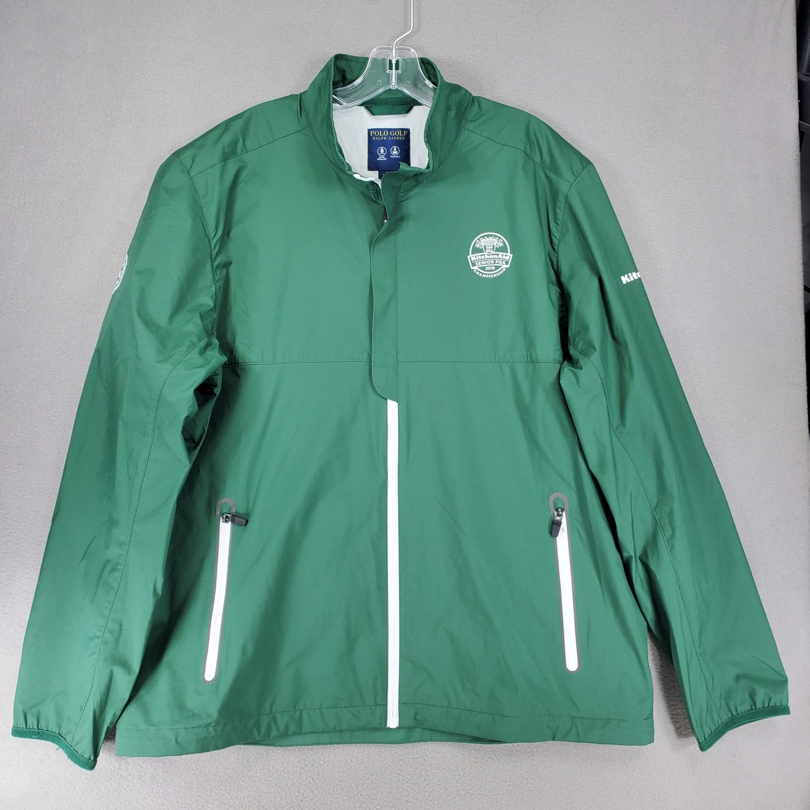 Polo Golf Ralph Lauren Windbreaker Jacket Mens L Green Pga Championship 2019 Zip